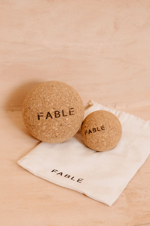 Fable Yoga Cork Massage Ball Tension Release Set